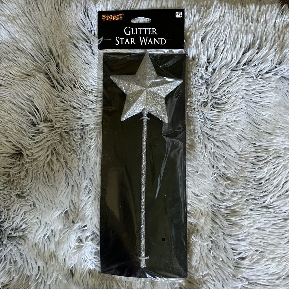 Spirit Silver Glitter Star Wand